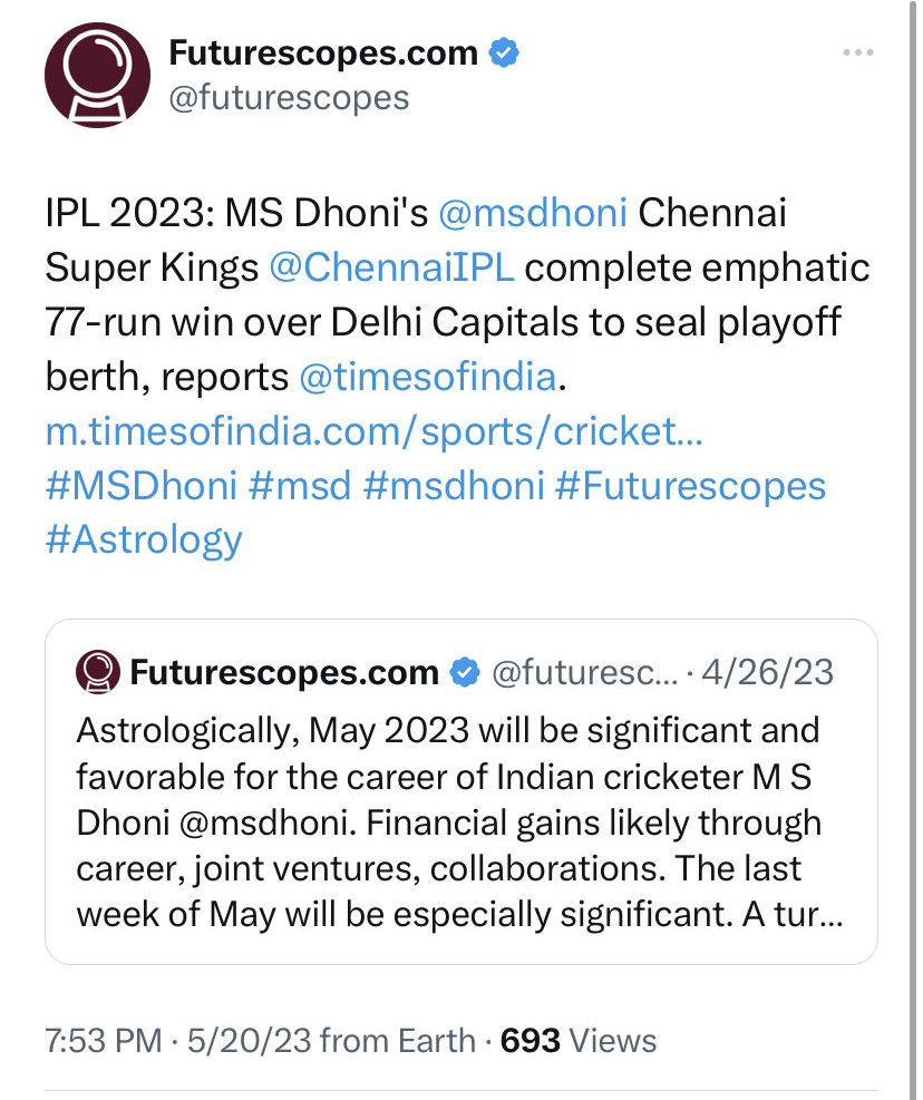 M S Dhoni